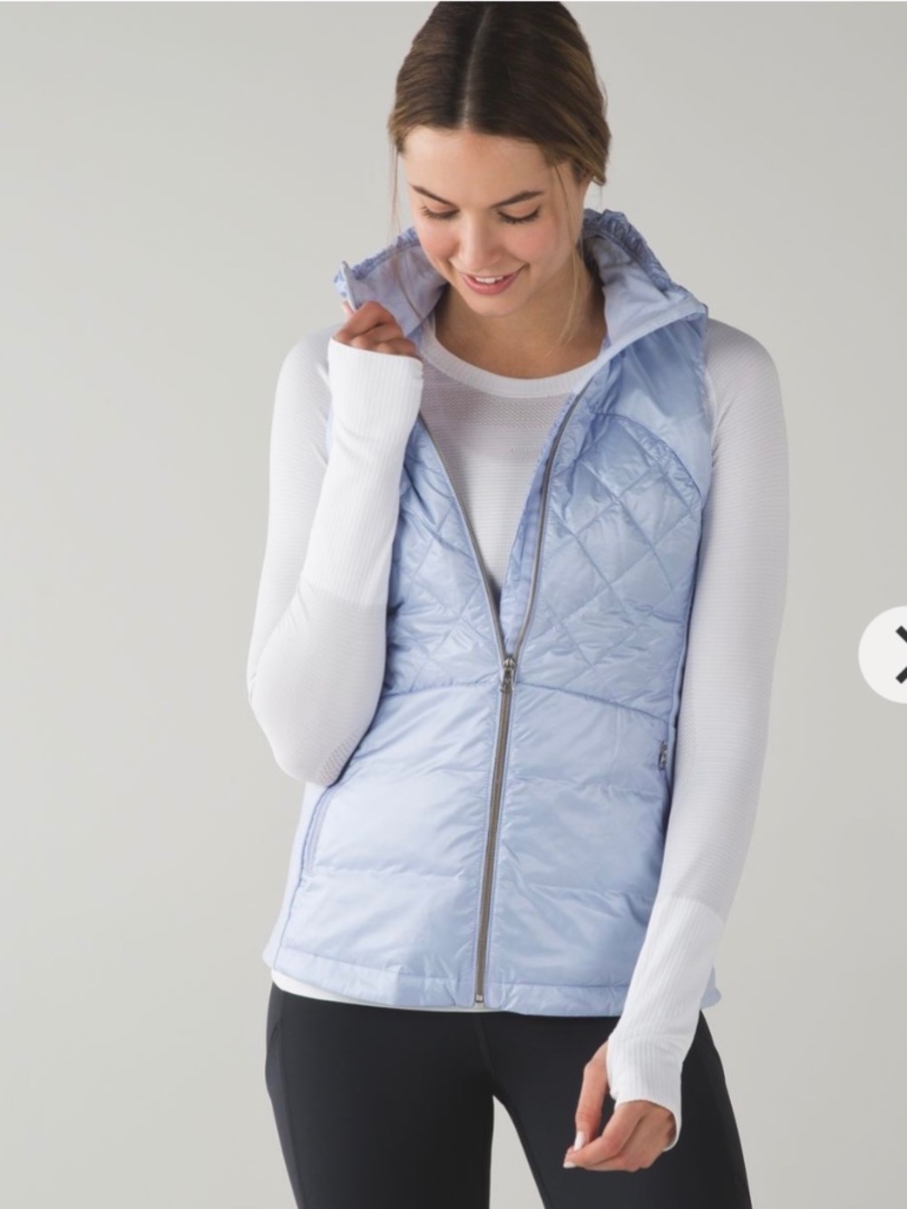Lululemon Down For A Run Vest *Goose Down Quilted Cool Breeze 12
